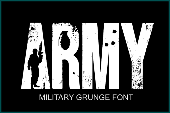 Army Fonts: A Bold Decorative Choice for Crafts