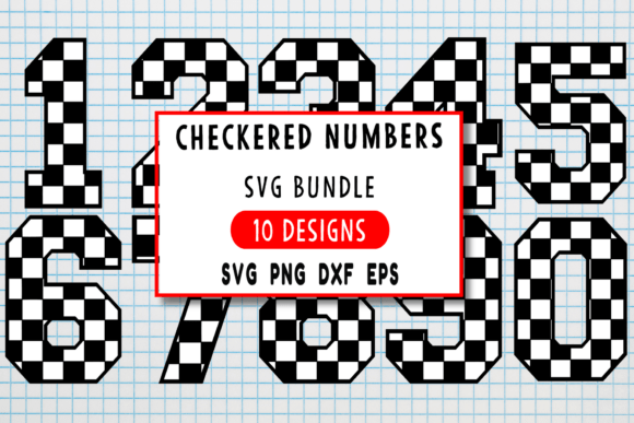 Checkered Numbers SVG: A Designer's Review for Racing Projects