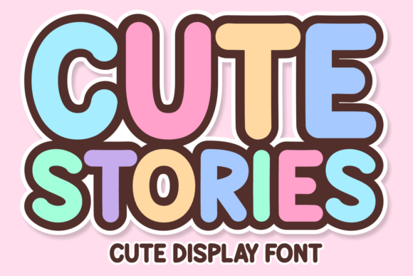 Cute Stories: A Playful Display Font for Crafts