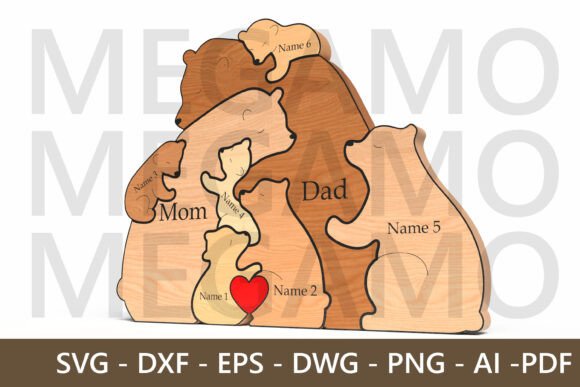 Father's Day Laser Cutting: Bear Family Puzzle Review