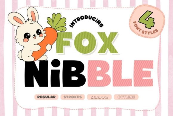 Fox Nibble: A Chunky Display Font Review for Embroidery
