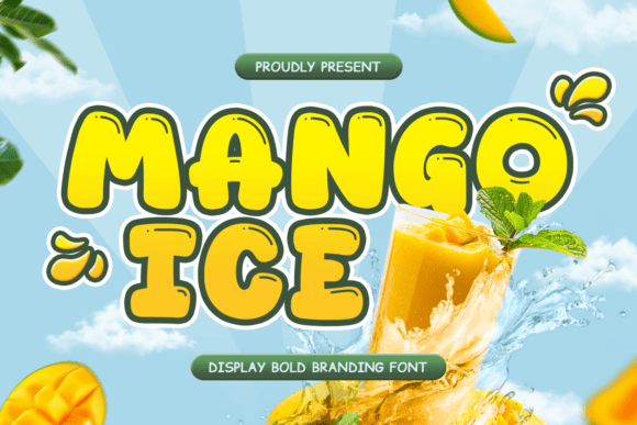 Mango Ice: A Sweet Display Font for Modern Fonts