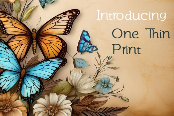 One Thin Print: Sleek Fonts for Script Amp Projects
