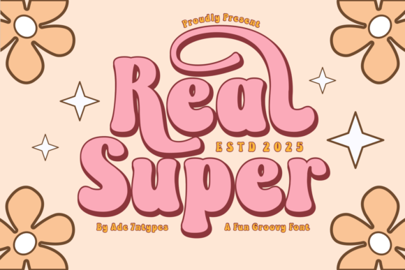 Real Super: Bold Display Fonts for Retro Branding
