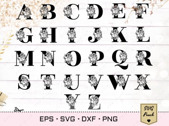 Review: Full Alphabet Floral Monogram Letters for Stitchers