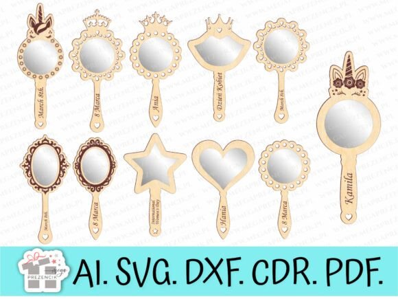 Review: Set of Mirrors for Girls Laser Cut Svg