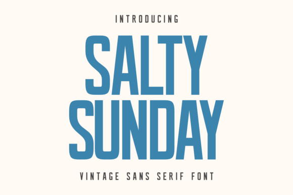 Salty Sunday: Bold Sans Serif Fonts for Web