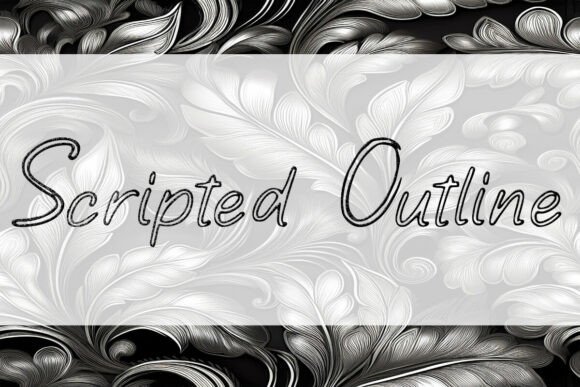 Scripted Outline: Fonts from Script Amp for Blogs