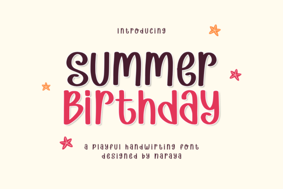 Summer Birthday: Script Amp Fonts for Playful Brands