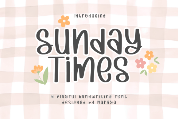 Sunday Times: Playful Display Fonts for Crafts