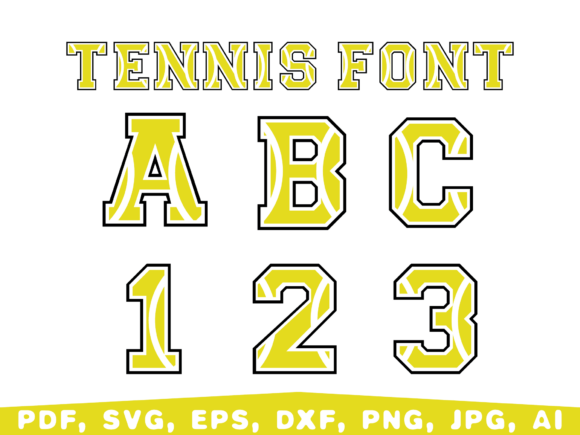 Tennis Font SVG Review: A Designer's Take on Sporty Lettering