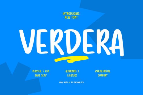 Verdera: Whimsical Script Amp Fonts for Branding